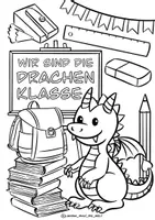 Vorschau - Arbeitsblätter - Klassentier Materialpaket "Drache" / Drachenklasse (inkl. Clipart!) - Seite 2