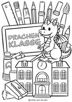 Vorschau - Arbeitsblätter - Klassentier Materialpaket "Drache" / Drachenklasse (inkl. Clipart!) - Seite 3