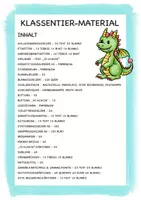 Vorschau - Arbeitsblätter - Klassentier Materialpaket "Drache" / Drachenklasse (inkl. Clipart!) - Seite 1