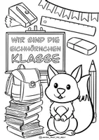 Vorschau - Arbeitsblätter - Klassentier Materialpaket "Eichhörnchen" / Eichhörnchenklasse (inkl. Clipart!) - Seite 1