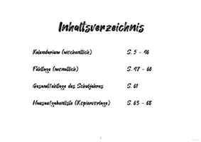 Vorschau - Anderer Materialtyp - Klassenbuch Schuljahr 2023-2024 (NRW) - (TEACHEREI) - Seite 3