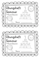 Vorschau - Arbeitsblätter - Ferienheft Sommer | Übungsheft Sommer | Fit für Klasse 2 |Wiederholung Deutsch Klasse 1 - Seite 2