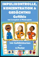 Vorschau - Spiele - Impulskontrolle, Konzentration & Gedächtnis Spiel Gefühle - Deckblatt