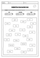 Vorschau - Arbeitsblätter - Adjektive erkennen - Seite 1