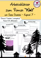 Vorschau - Unterrichtsreihen - Arbeitsblätter zu "Wolf" - Saša Stanišić" - Kapitel 7 - Klasse 5/6 - Deckblatt