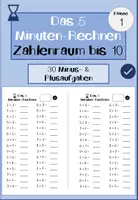 Vorschau - Arbeitsblätter - Das 5 Minuten-Rechnen 19 - im Zahlenraum bis 10 (gemischte Aufgaben) - Deckblatt