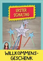 Vorschau - Mal- und Bastelvorlagen - Willkommensgeschenk / Willkommensgrüße für die Grundschule - Deckblatt