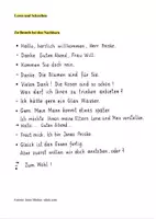 Vorschau - Arbeitsblätter - Lesen (Schreibschrift): "Zu Besuch bei den Nachbarn" A1 - Deckblatt