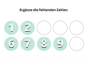Vorschau - Fördermaterial/Inklusion - Zahlenraum 10 - Zahlen ergänzen - Deckblatt
