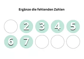 Vorschau - Fördermaterial/Inklusion - Zahlenraum 10 - Zahlen ergänzen - Seite 3