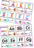 Vista previa - Tarjetas / Manipulativos - Juego didáctico: Yo tengo - quién tiene (letras ABC) - Portada