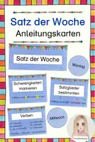 Vorschau - Präsentationen/Tafelbilder - Satz der Woche - Deckblatt