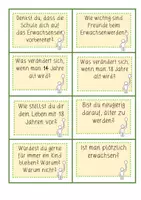 Vorschau - Bildkarten - Kärtchen / Erwachsen werden / Klasse 7, 8 - Seite 2