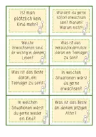 Vorschau - Bildkarten - Kärtchen / Erwachsen werden / Klasse 7, 8 - Seite 3