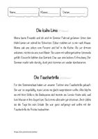 Vorschau - Arbeitsblätter - Diktate zum Thema Sommerferien (DaZ) - Seite 1