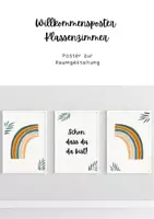 Vorschau - Poster - Willkommensposter Klassenzimmer - Deckblatt