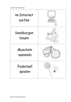 Vorschau - Spiele - eine kleine Aufgabe zum Thema Sommerferien - Deckblatt