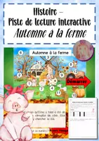Aperçu - Feuilles d'exercices - Histoire - Piste de Lecture interactive: Automne à la ferme - Page de couverture
