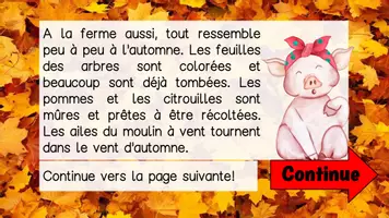 Aperçu - Feuilles d'exercices - Histoire - Piste de Lecture interactive: Automne à la ferme - Page 2