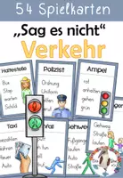 Vorschau - Spiele - Verkehrserziehung - Verkehr ,,Sag es nicht "- Spiel - Deckblatt