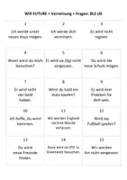 Vorschau - Arbeitsblätter - Phrase Cards Will-FUTURE mit Verneinung u Fragen BL2 U6 - Seite 3