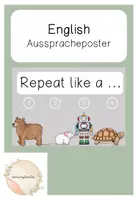 Vorschau - Poster - Englisch Ausspracheposter - Deckblatt
