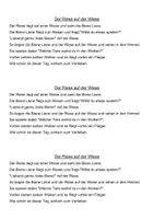 Vorschau - Arbeitsblätter - Lesetext "Der Riese auf der Wiese" - Deckblatt