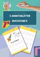 Vorschau - Arbeitsblätter - Zwei Seiten schreiben: Buchstabe R (1.Klasse) - Deckblatt