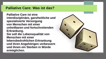 Vorschau - Präsentationen/Tafelbilder - Palliativpflege - Seite 1
