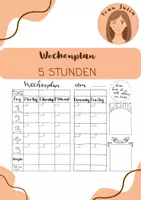 Vorschau - Lehrpläne/Lehrermaterial - Wochenplaner Lehrer - Deckblatt