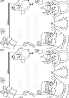 Aperçu - Feuilles d'exercices - Calendrier de l’Avent – Devinette et Coloriage - Page 1