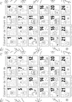 Aperçu - Feuilles d'exercices - Calendrier de l’Avent – Devinette et Coloriage - Page 2