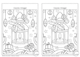 Aperçu - Feuilles d'exercices - Calendrier de l’Avent – Devinette et Coloriage - Page 3