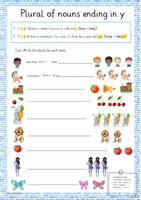 Vorschau - Arbeitsblätter - Mrs. G.'s Grammar Box: Basic Grammar - Plural of nouns ending in y - Seite 2