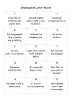 Vorschau - Arbeitsblätter - Phrase Cards Simple past of to be BL1 U5 - Seite 1