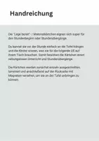 Vorschau - Mal- und Bastelvorlagen - "Lege bereit"- / Materialkärtchen für die Tafel - Seite 1