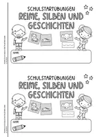 Vorschau - Arbeitsblätter - Übungsheft: Reime, Silben und Geschichten - Seite 1
