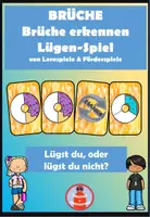 Vorschau - Spiele - Brüche darstellen Bruchdarstellung Lügen-Spiel - Deckblatt