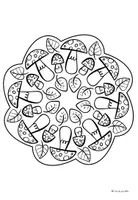 Vorschau - Mal- und Bastelvorlagen - Mandalas - Ausmalbilder zum Thema "Herbst" - Seite 3