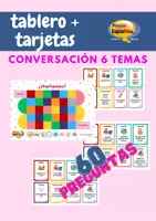 Vorschau - Arbeitsblätter - ¿Charlamos? tablero + tarjetas / Spanisch - Seite 1