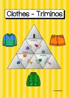 Vorschau - Mal- und Bastelvorlagen - Clothes - Die Kleidungsstücke im Englischen (3 Triminos) - Deckblatt