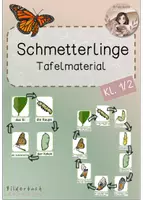 Vorschau - Poster - Tafelmaterial: Vom Ei zum Schmetterling (Kl. 1-4) - Deckblatt