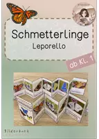 Vorschau - Merkblätter - Schmetterlinge- Leporello (Kl. 1-4) - Deckblatt