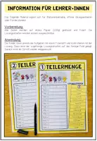 Vorschau - Arbeitsblätter - TEILER - 2 Übungsblätter - Seite 1