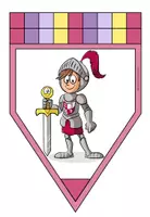 Vorschau - Mal- und Bastelvorlagen - PRIMZAHLEN - 2 Wimpel Ketten - Seite 1