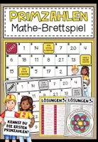 Vorschau - Stationenlernen - PRIMZAHLEN ERKENNEN – Mathe-Brettspiel - Deckblatt