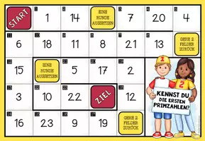Vorschau - Stationenlernen - PRIMZAHLEN ERKENNEN – Mathe-Brettspiel - Seite 1