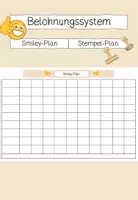 Vorschau - Poster - Belohnungssystem - Smiley-Plan/Stempel-Plan/Lob-Plan - Deckblatt