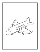 Vorschau - Mal- und Bastelvorlagen - 10 Flugzeug-Ausmalbilder für Kinder - Seite 2