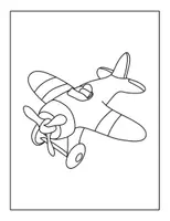 Vorschau - Mal- und Bastelvorlagen - 10 Flugzeug-Ausmalbilder für Kinder - Seite 3